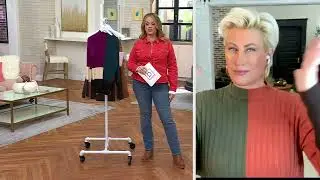 Belle by Kim Gravel Colorblock Ribbed Mock Neck on QVC