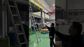 A steel platform docked to the building#shelf #warehouse #storagerack #racks