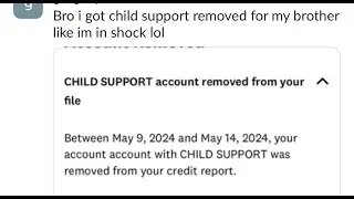 How to Delete Child Support from Credit Report! How to Remove Child Support from Credit Report!