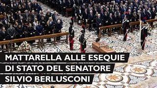 Mattarella alle Esequie di Stato del Senatore Silvio Berlusconi