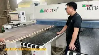 M&aacute;y cưa Panel Saw Cnc optimize Tectra 328F cắt tề 4 cạnh c&aacute;nh cửa