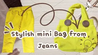 Old Jeans to Stylish Tote Bag 👜 😍 | Easy Upcycling idea💡 Simple Sewing DIY 💛🪡