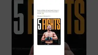 5 fights in 11 months&hellip; INSANE 😳