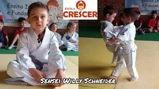 Exame de faixa de Judô para CINZA (Sensei Willy Schneider) #judoinfantil #JudoJardins #JudôEscolar