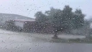 Leander rain downpour from car￼