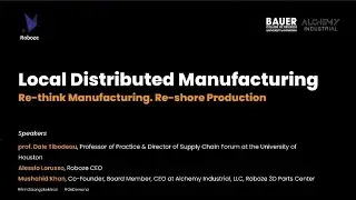 Local Distributed Manufacturing. Just In Time and On Demand value