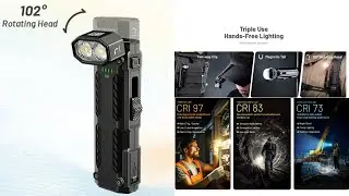 Фонарь Nitecore EDC09 / 3 цветовые температуры / поворотная головка / перезаряжаемый!