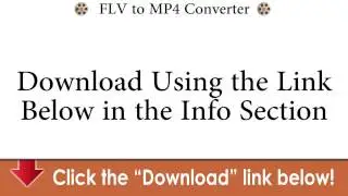 Free FLV to MP4 Converter & All Formats -- Free Download