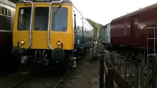 Battlefield Line Class 122 dmu First Run After Refurbishment 18/10/11
