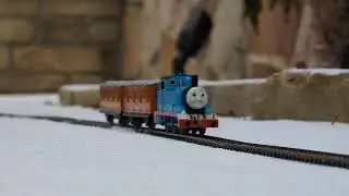 Bachmann Thomas, Annie, and Clarabel in the Snow
