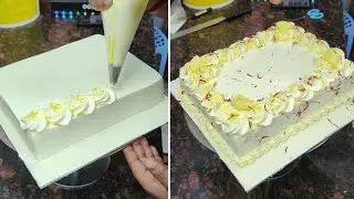 Delicious Rasmalai Cake | Square Rasmalai Cake Decoration Idea | Rasmalai Cake 