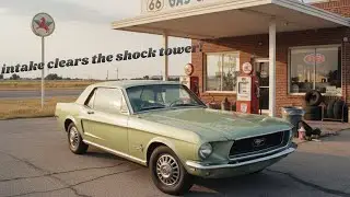 INSTALLING A THROTTLE BODY SPACER ON THE 68 MUSTANG AND CLEANING UP THE SHOP!
