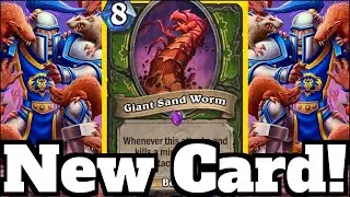 Have You EVER Seen This Card Before? Giant Sand Worm OTK! | Hearthstone