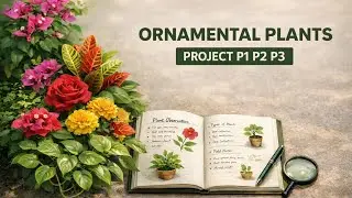 सजावटी पौधे Project | P1 P2 P3 | Complete College Project In Hindi 