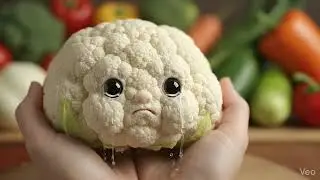 Crying Baby Cauliflower 😢🥦 | Too Cute to Handle #cute  #cauliflower #viralshorts #youtubeshorts