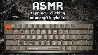 minecraft keyboard tapping + clicking 👾 