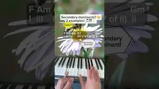 Secondary dominants explained, 2 well-known song examples! 🎹🎵💡