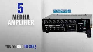 Top 10 Medha Amplifier [2018]: Medha D.J. Plus 120 Watt P.A. Amplifier With Digital Media Player