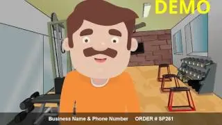 Personal Trainer Animated Spokesperson Video Ad  -  ebay store