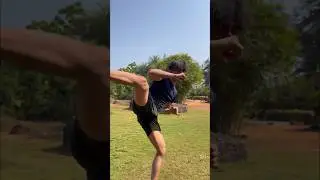 Spinning wheel kick Day 15 of learning kicks #hookkick #spinningkick #kicking #kicks #karate #mma