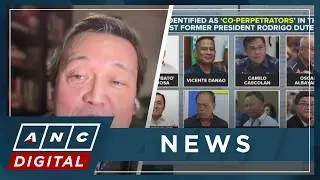 Carranza: Duterte co-perpetrators named last year, document just redacted | ANC