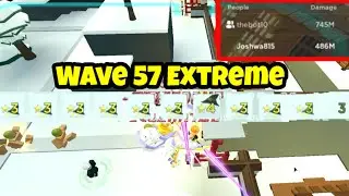 Wave 57 Extreme Infinite Mode | Duo Gameplay | Roblox All Star Tower Defense