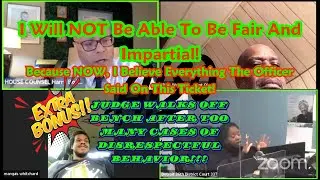 Rude, Disrespectful Courtroom Behavior! Over And Over Again!