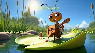 Nursery rhyme Ant playing guitar # Ant playing Guitar nursery song for kids # Ant plays Guitar song
