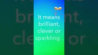 Word of the Day 🔔🌟(2.5.2025)&rdquo;Scintillating&rdquo;