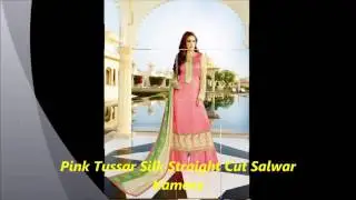 Tussar Silk salwar kameez by nikvik.com