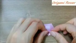 Easy origami flower instructions   How to make origami flowers bell easily