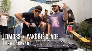 THE BEST 15 MINUTES OF OUR LIVES! DMoss b2b Yakobie Slade @ The BKG Backyard