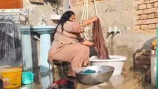 AJ ma na kapry dohy|washing clothes vlog|pakistani woman village routine work life|village life