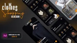 Clothes Shopping App UI Concept By Using Adobe Xd || 