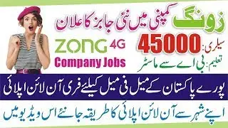 Zong Compnay Jobs 2022 - Zong Careers 2022 - Zong Call Center Jobs 2022 -Zong Jobs 2022 Apply Online