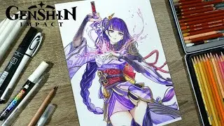Рисую Сёгун Райдэн из игры 