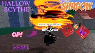 hallow scythe with shadow is soo broken hallow scythe pvp+bounthy hunt+montage