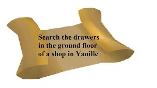 OSRS Clue | Search the drawers in the ground floor of a shop in Yanille | Quick