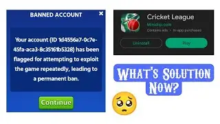 Cricket League Account Banned | Facebook Account Banned Issue | Cricket League