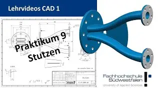 CAD 1 - Praktikum 9 - Stutzen - Loft- und Shell-Operation in Siemens NX