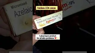 Aziderm - 10% cream/azelaic acid cream review #review #pharmacy #skincare #skincareproducts#shorts