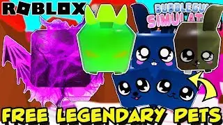 🔴 LEGENDARY CRYSTAL DEFENDERS, LOVELY OMENS & MORE IN BUBBLE GUM SIMULATOR (Roblox) - Free Pets!