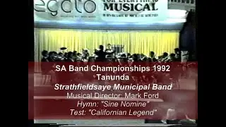 Strathfieldsaye Municipal Band, (Vic) 1992 Tanunda 