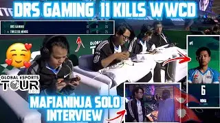 DRS Gaming 11 Kills WWCD 🤩Nima Solo 6 Kills Domination 🇳🇵Mafianinja Interview In Global Esports