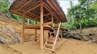 How it's made Build a wooden house, Amazing stairs building skill