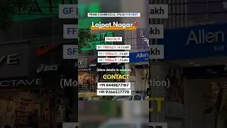 Prime Commercial Space for Lease | Lajpat Nagar Central Market #Commercial #lajpatnagar