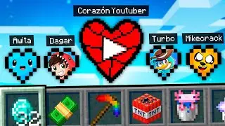 Conseguí Corazones Personalizados de YOUTUBERS en Minecraft!