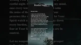 Restful Sleep 🙏🙏🙏