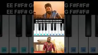Pushpa Pushpa song Piano Notes| Pushpa | #shorts #viral  #piano #pianocover #AlluArjun #DSP