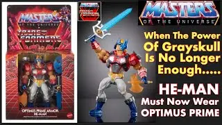 MOTU ORIGINS - The Power Of Grayskull Is No Longer Enough. He-Man Must Now Wear Optimus Prime. 